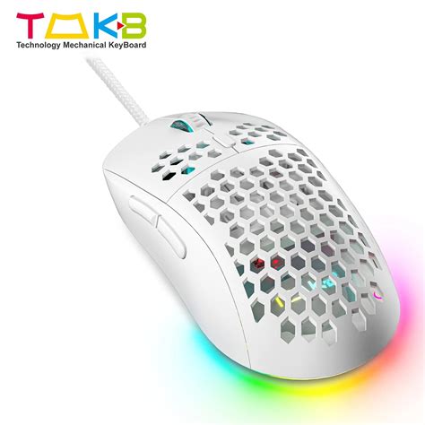 TMKB M1SE RGB Wired Gaming Mouse 12800 DPI Optical Mouse For Computer 75g Lightweight 1000Hz ...