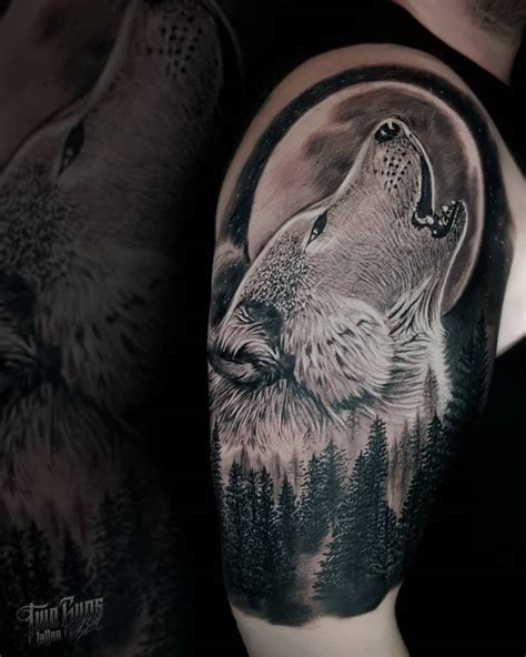 Top 71 Best Howling Wolf Tattoo Ideas - [2021 Inspiration Guide]