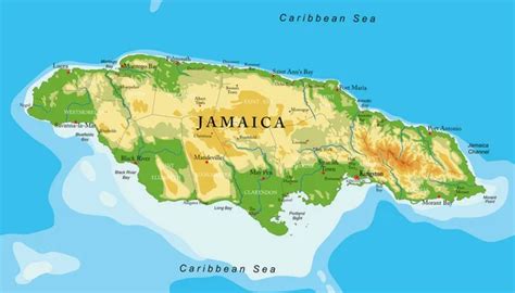 100,000 Jamaica map Vector Images | Depositphotos