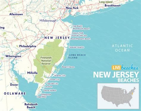 Jersey Shore New Jersey Map - Daffie Constancy