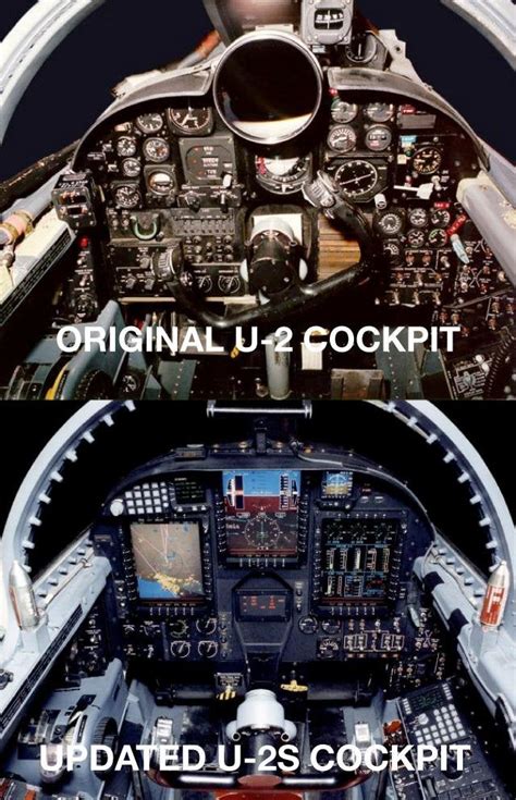 Difference between the original U-2 cockpit and the updated glass ...