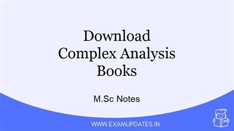 Complex Analysis Books - M.Sc Notes Download