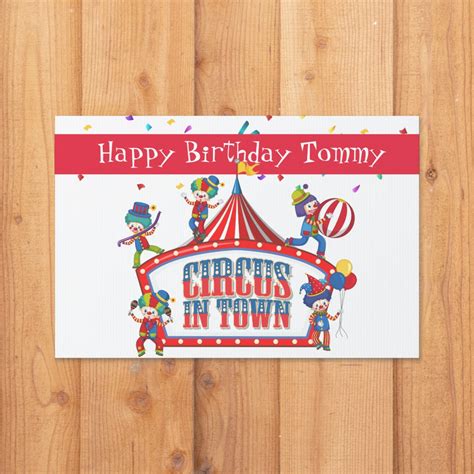 Custom Name Birthday Yard Sign | Zazzle