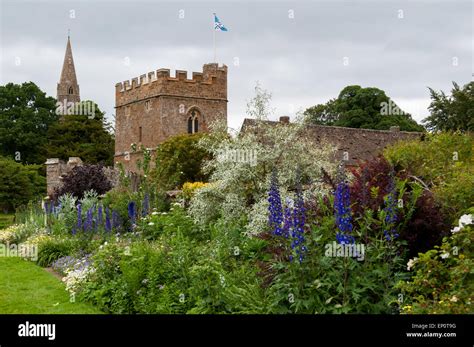 Broughton Castle, a medieval manor house and home to the Fiennes family ...