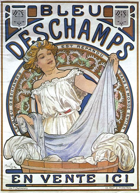 Alphonse Mucha's Bleu Deschamps 1897