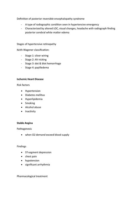 Cardiology Diseases | PP477 - Clinical Clerkship - UCSI | Thinkswap