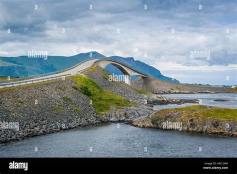 Atlantic Ocean Road bridge, Norway Stock Photo - Alamy