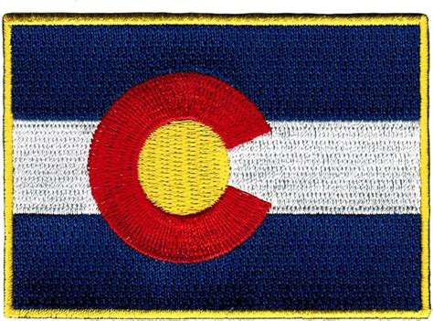 Amazon.com: Colorado State Flag Embroidered Patch Iron-On CO Emblem: Clothing