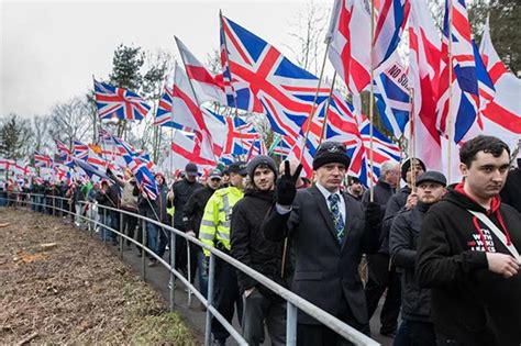 Arrests made as Britain First march erupts into violent clash with anti ...