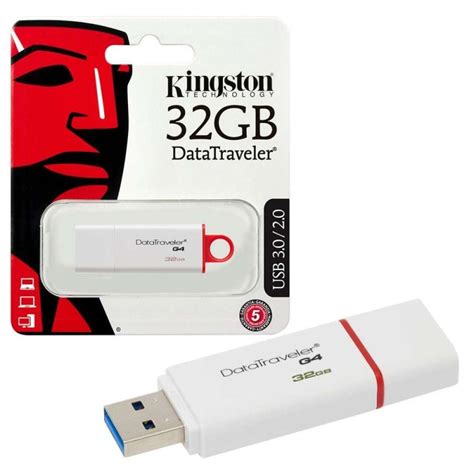 Kingston DTIG4/32GB USB 3.0 Stick Data Traveler (White+Red) | Compu Jordan