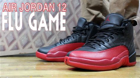 AIR JORDAN 12 FLU GAME REVIEW & ON FEET - YouTube