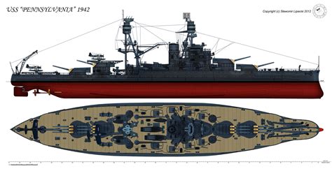 USS Pennsylvania BB-38 battleship, lead ship of her class | Battleship ...