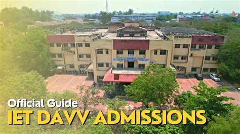 Official Guide for IET DAVV Admissions - YouTube