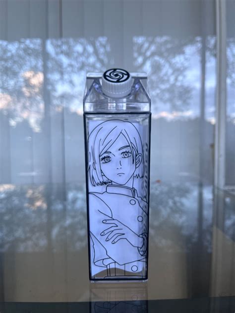 Anime Inspired Milk Carton Water Bottle Kugisaki Nobara Milk Carton Bottle Jujutsu Kaisen Milk ...