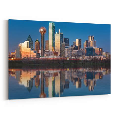 Dallas Skyline Canvas Dallas Canvas Wall Art Multiple Sizes | Etsy