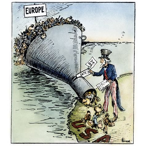 Cartoon Immigration 1921 NThe Only Way To Handle It Contemporary ...