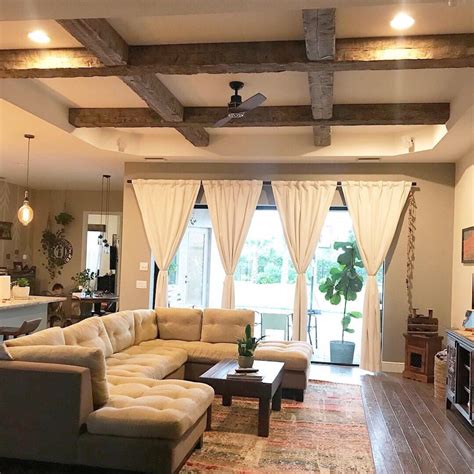 Exposed Wood Beams Made to Order | Etsy | Wood beams, Ceiling design, Farmhouse decor living room