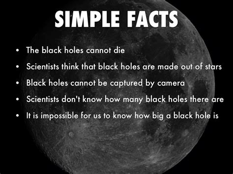 Black hole facts - silopeselection