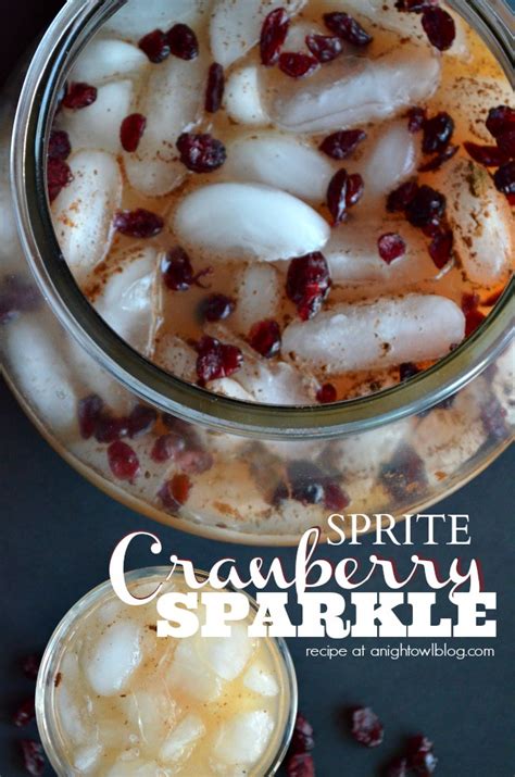 Sprite Cranberry Sparkle - A Night Owl Blog | Recipe | Cocktail recipes easy, Recipes, Yummy drinks