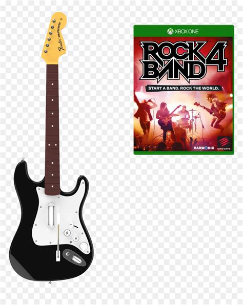 Rock Band 4 With Guitar - Rock Band Guitar Hero Ps4, HD Png Download - vhv