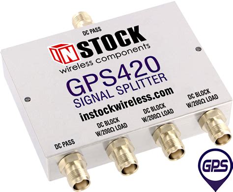 GPS Splitter, 4 Way, TNC, GPS/GNSS Antenna Splitter - INSTOCK Wireless