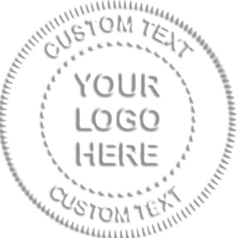 Logo Embosser Seal with Text - Desk & Pocket Sizes- Simply Stamps