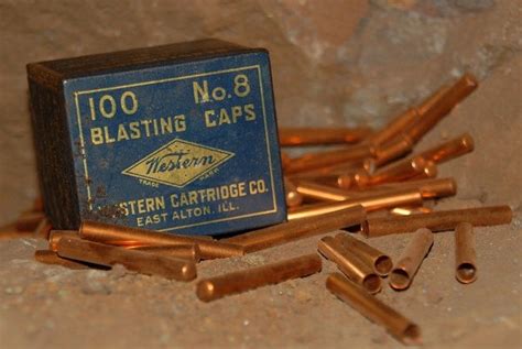 Types of blasting Caps used in Bisbee's underground mines