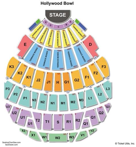 Hollywood Bowl Seating Chart | Seating Charts & Tickets