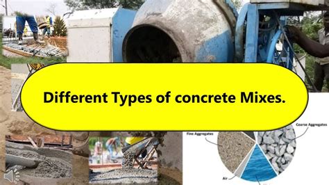 Different Type of Concrete Mixes - Concrete Mix Design - YouTube