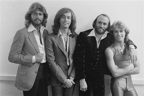 Barry Gibb and Other Members of Pop Group 'Bee Gees' after Worldwide Fame