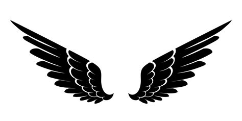 vector silhouette angel wings logo 24634078 Vector Art at Vecteezy