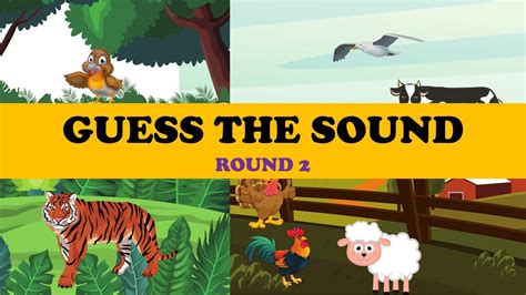 Guess The Sound - Round 2 - Awesome for Toddler and Kindergarten Play - YouTube