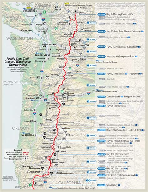 Overview maps - Pacific Crest Trail Association