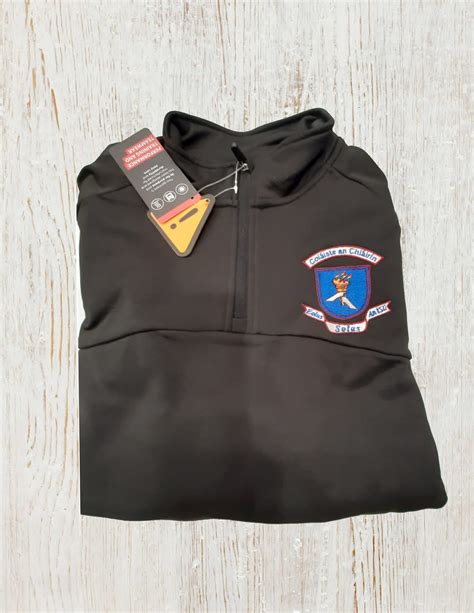 Coláiste An Chláirín 1/2 Zip Crested Top (EPMT) - The Schoolwear ...