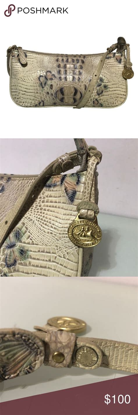 BRAHMIN Rare Butterfly Croc Embossed Small Bag | Brahmin bags, Small bag, Bags