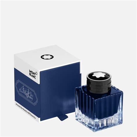 Ink Bottle 50 ml, Blue, Around The World in 80 Days - Luxury Ink ...