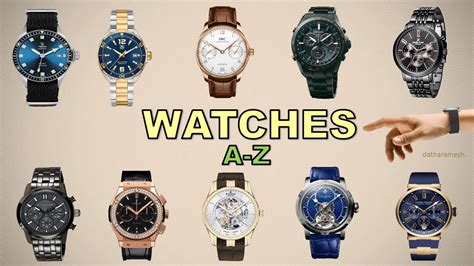 A-Z WATCHES NAMES - YouTube