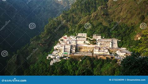 View of Vaishno Devi Shrine from the Top of the Mountain Stock Image ...