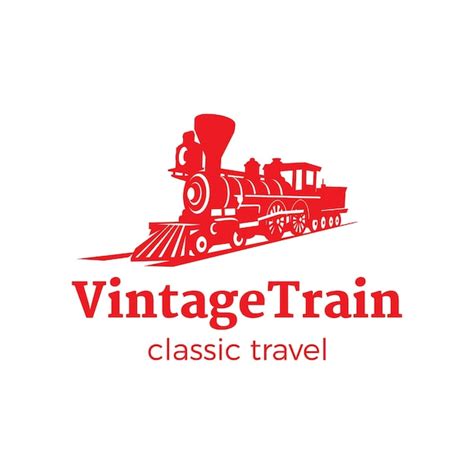 Premium Vector | Vintage train logo isolated on white