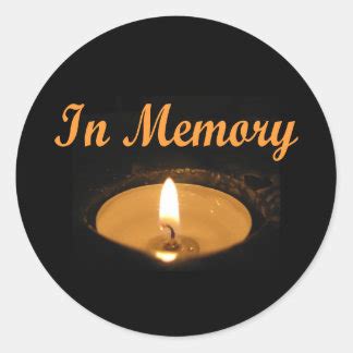 In Loving Memory Stickers | Zazzle