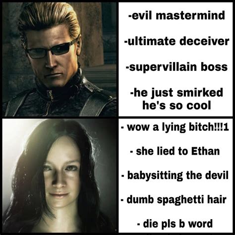 Pin by Holly Alexander on Resident Evil Memes | Resident evil wesker ...