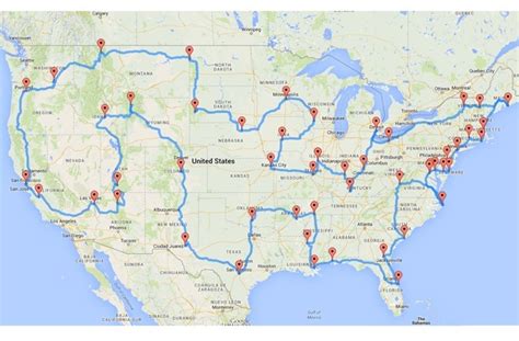 This Is The Best Cross Country Road Trip Map According to Scientists – eTags – Vehicle ...