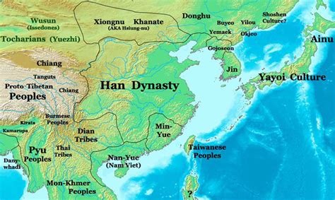 Chinese Dynasty Map