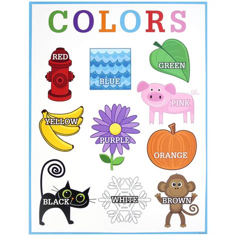 Colors Chart, 17 x 22 Inches, Grades Pre K-1 | Mardel