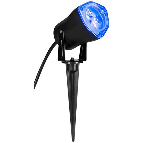 Home Accents Holiday 3.5 in. Light Blue LED Outdoor Spotlight-89250 ...