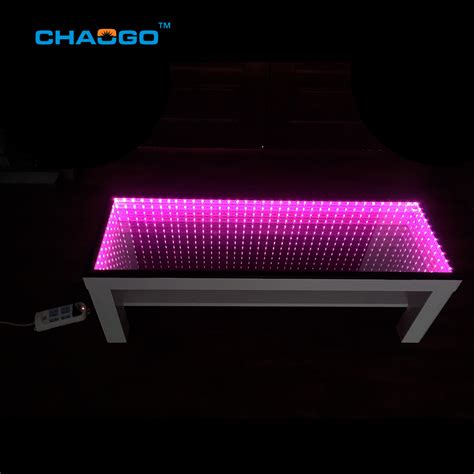 Interactive Bar Furniture Table Light Up Illuminated 3d Infinity Led Coffee Table - Buy 3d ...