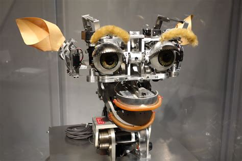 Kismet, the artificial intelligence robot at the MIT museum, can ...