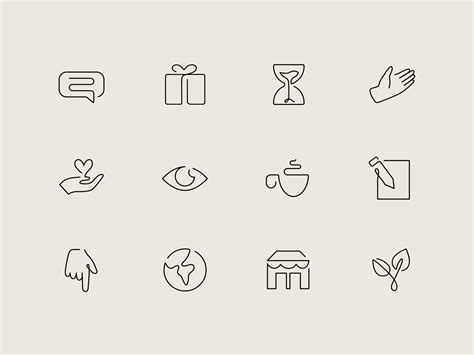Continuous Line Icon Set by Jackie Kao on Dribbble