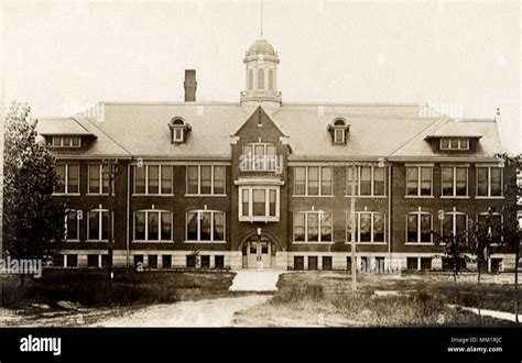 High School. Rice Lake. 1910 Stock Photo - Alamy