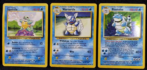 Lot - (3) Pokémon Squirtle Evolution Series